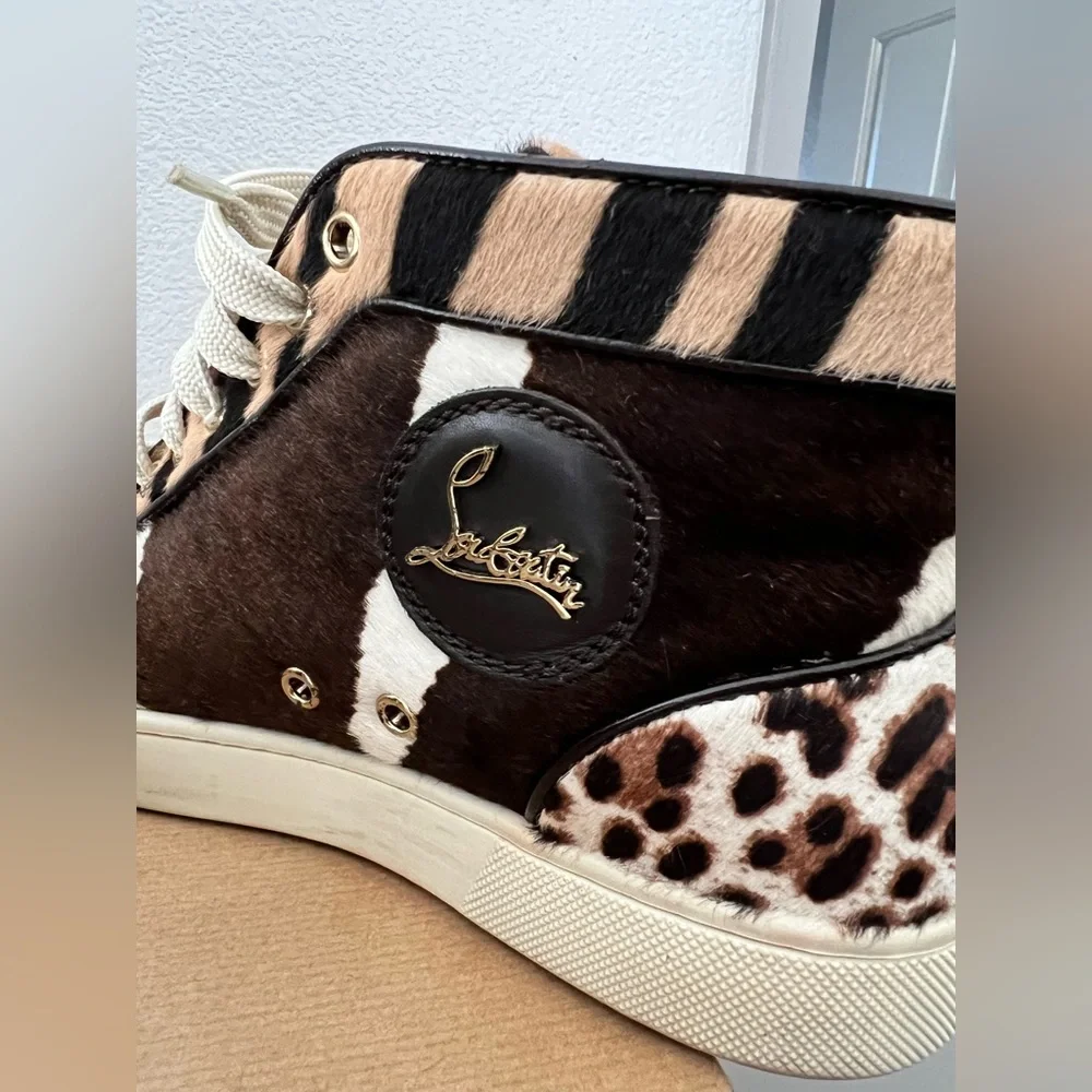 Christian Louboutin Rantus Orlato High Top Flat Shoes 🐯 - Picture 8 of 10